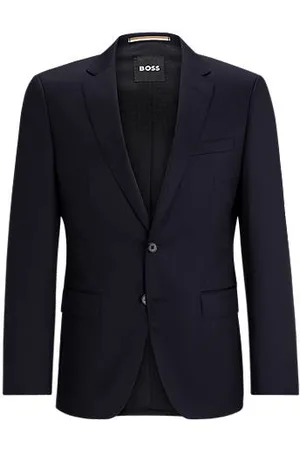 HUGO BOSS Slim-fit suit jacket in virgin-wool serge