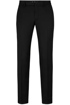 HUGO BOSS Extra-slim-fit suit trousers in virgin-wool serge