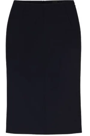 HUGO BOSS Slim-fit pencil skirt in virgin wool