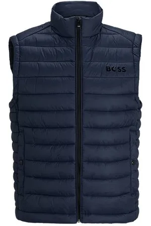 HUGO BOSS Packable gilet with tonal logo