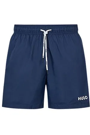 HUGO BOSS Fully lined swim shorts with contrast logo