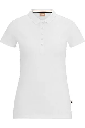HUGO BOSS Cotton-piqué polo shirt with logo detail