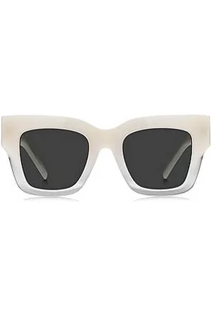 HUGO BOSS Opal-acetate sunglasses with signature hardware