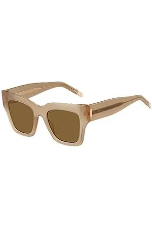 HUGO BOSS Opal bio-acetate sunglasses with signature hardware