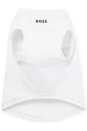 HUGO BOSS Dog T-shirt in mercerised cotton with contrast logo