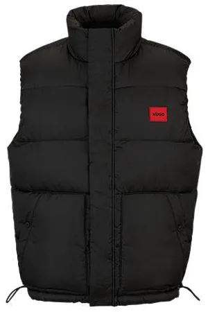 HUGO BOSS Water-repellent gilet with red logo label