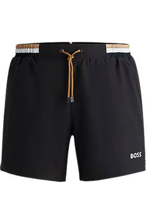 HUGO BOSS Ripstop-fabric swim shorts with contrast logo
