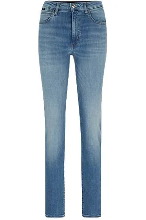 HUGO BOSS Slim-fit jeans in blue stretch denim