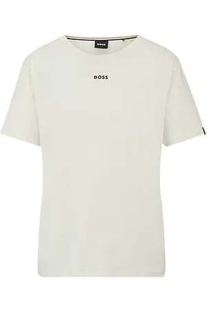 HUGO BOSS Logo-print pyjama T-shirt in stretch-cotton jersey - Ramadan Edit