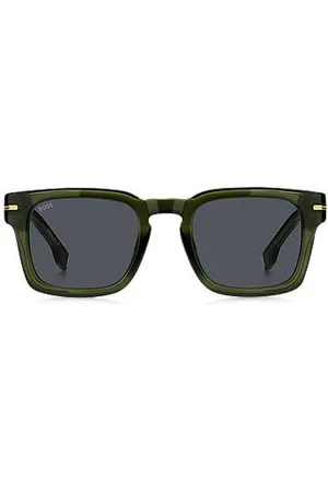 HUGO BOSS Acetate sunglasses with gold-tone hardware