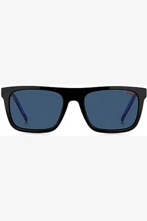 HUGO BOSS Acetate sunglasses with blue-shaded lenses
