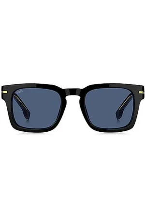 HUGO BOSS Acetate sunglasses with gold-tone hardware
