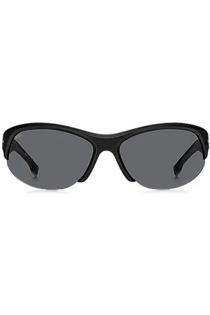 HUGO BOSS Mask-style sunglasses in with silver-tone hardware
