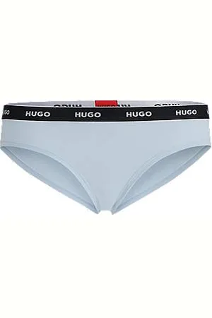 BOSS - Monogram-lace thong with double waistband