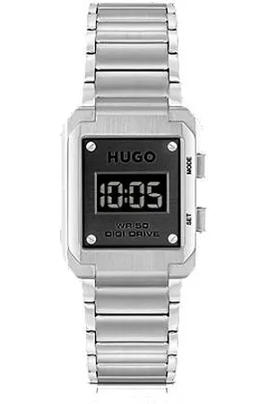 HUGO BOSS Link-bracelet digital watch with black dial