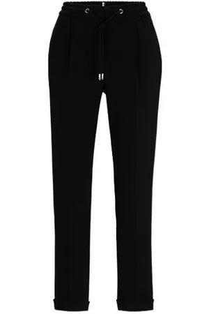 HUGO BOSS Regular-fit trousers in Japanese crepe