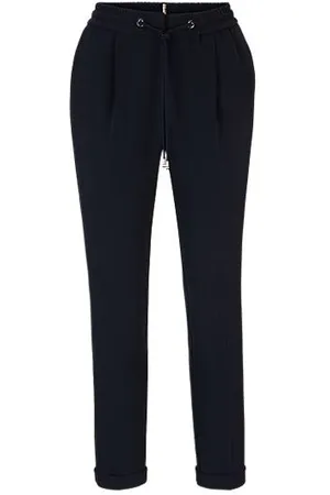 HUGO BOSS Regular-fit trousers in Japanese crepe