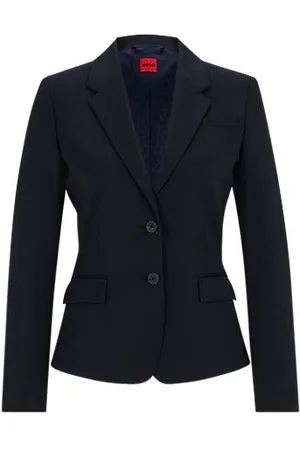 HUGO BOSS Single-breasted jacket in stretch fabric with notch lapels