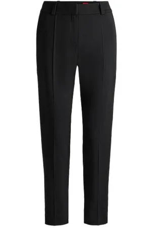 HUGO BOSS Slim-fit trousers with a cropped length
