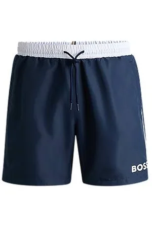 HUGO BOSS Quick-drying swim shorts with contrast details