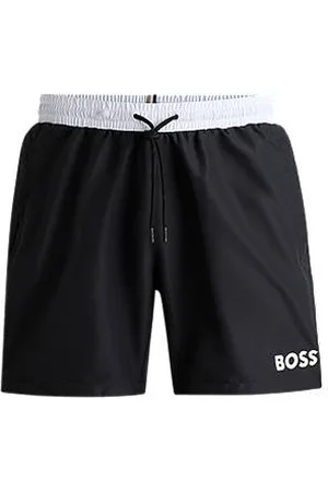 HUGO BOSS Quick-drying swim shorts with contrast details