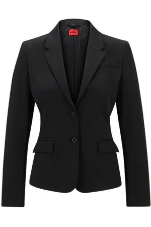 HUGO BOSS Single-breasted jacket in stretch fabric with notch lapels