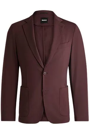 HUGO BOSS Slim-fit jacket in performance-stretch jersey