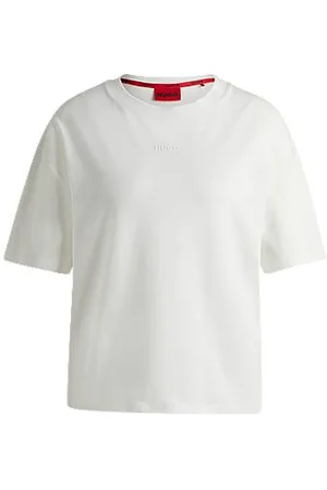 HUGO BOSS Relaxed-fit T-shirt in soft jersey with contrast logo