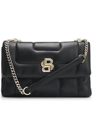 HUGO BOSS Quilted shoulder bag with Double B monogram hardware