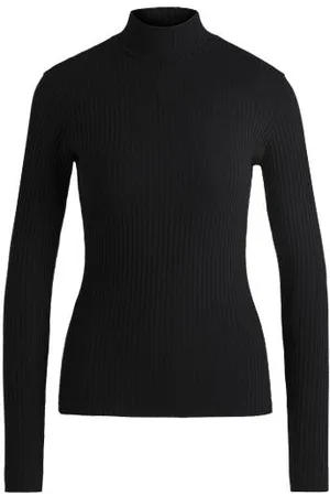HUGO BOSS Stretch-cotton slim-fit T-shirt with logo print