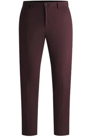 HUGO BOSS Slim-fit trousers in performance-stretch jersey