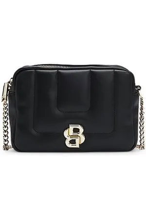 HUGO BOSS Quilted crossbody bag with Double B monogram hardware