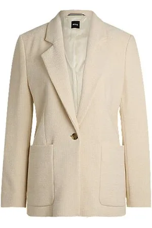 HUGO BOSS Relaxed-fit jacket in velvet corduroy