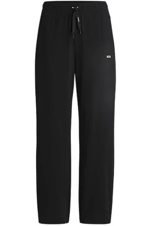 HUGO BOSS Stretch-cotton pyjama bottoms with branded cords