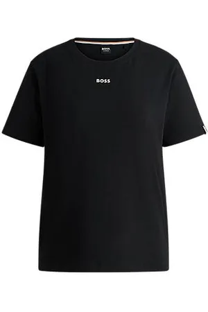 HUGO BOSS Logo-print pyjama T-shirt in stretch-cotton jersey