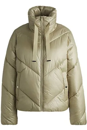 HUGO BOSS Water-repellent puffer jacket with drawcords