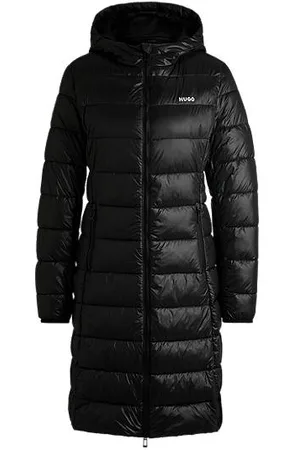 HUGO BOSS Water-repellent puffer jacket with logo detail