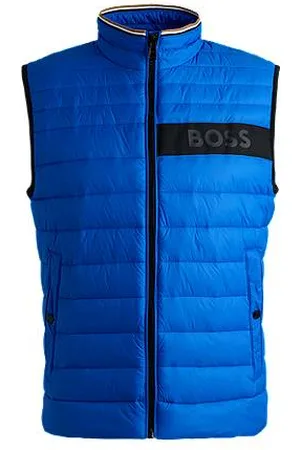 HUGO BOSS Water-repellent gilet with 3D-logo tape