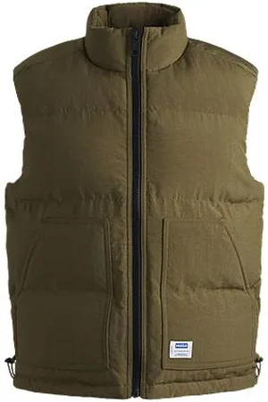 HUGO BOSS Water-repellent gilet with blue logo label