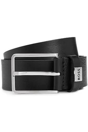 HUGO BOSS Italian-leather belt with logo keeper