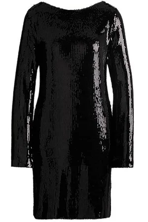 HUGO BOSS Long-sleeved sequinned dress