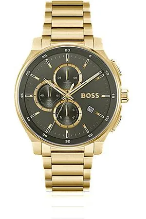 HUGO BOSS Tone chronograph watch with matte layered dial