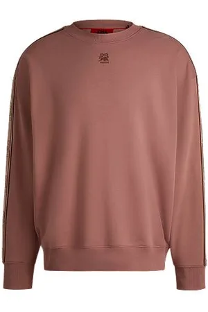 HUGO BOSS X RB cotton-terry sweatshirt with branded tape