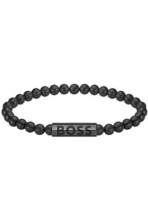 HUGO BOSS Beaded cuff with logo closure