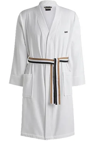 HUGO BOSS Cotton-terry dressing gown with quick-dry inner - Ramadan Edit