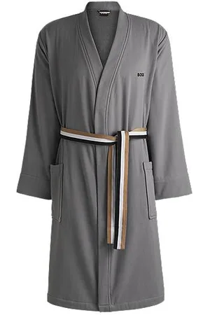HUGO BOSS Cotton-terry dressing gown with quick-dry inner - Ramadan Edit