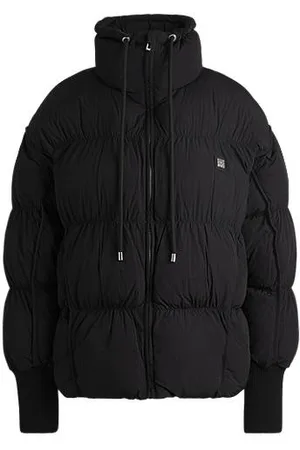 HUGO BOSS Water-repellent jacket with stacked-logo badge