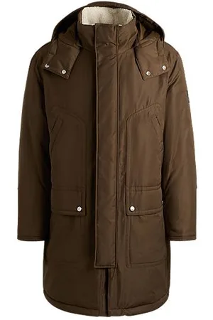 HUGO BOSS Water-repellent jacket with detachable hood
