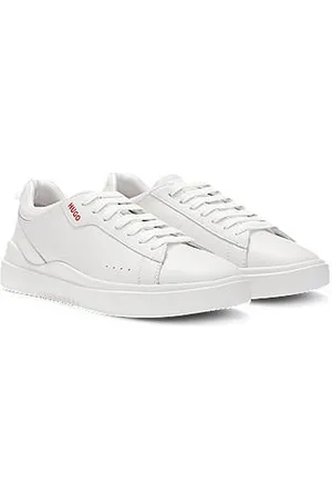 HUGO BOSS Cupsole lace-up trainers with leather uppers