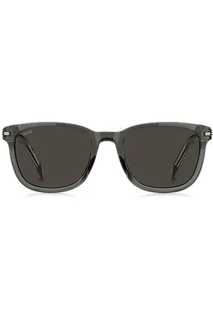 HUGO BOSS Acetate sunglasses with transparent effect